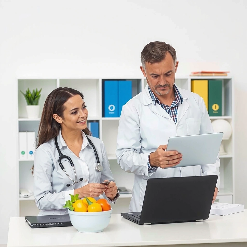 Zertifizierter Ernährungsberater bei der Arbeit